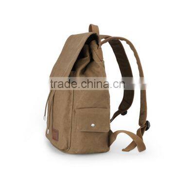 Custom Canvas School Backpack Bag photo-3