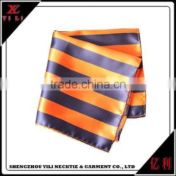 Fashion design silk striped jacquard cheap handkerchief for men