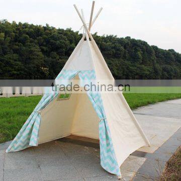 ShiJ Tipi Chevron Cotton Kids Teepee photo-5