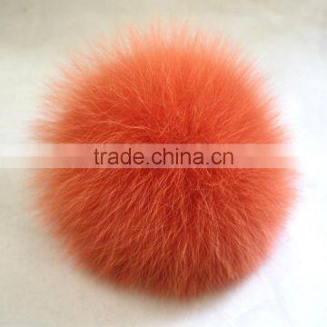 Myfur Customized High Quality Soft Fox Fur Ball Hat Accessory Pom Pom photo-2