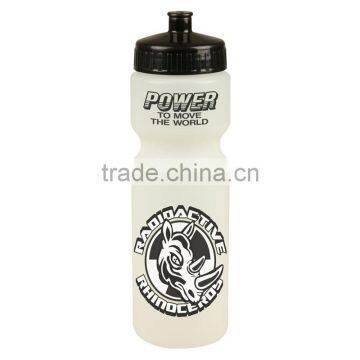 USA Made 28 oz Glow In The Dark Sports Bottle With Push And Pull Cap - BPA/BPS-free, FDA Compliant and Comes With Your Logo