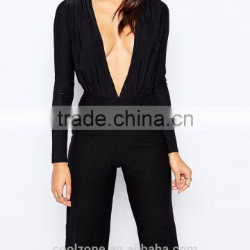 New Arrival Plus Size Women Clothing Wholesale Sexy V Neck Rompers Jumpsuits for Women 2015 photo-3