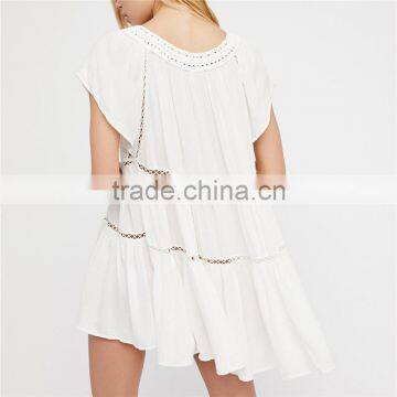 Factory Direct Sales Flowy Boho Style Fat Women Super Mini Dresses photo-3