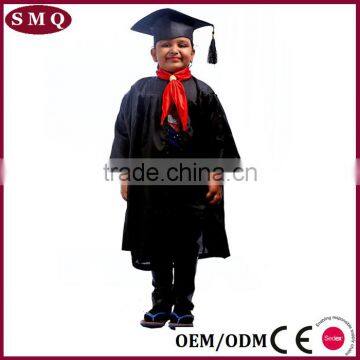 Black Children Graduation Gown And Caps