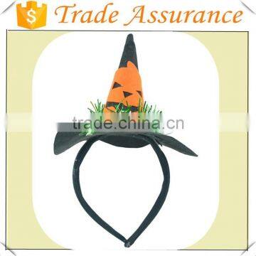 2015 New designs fancy felt pumkin halloween headband