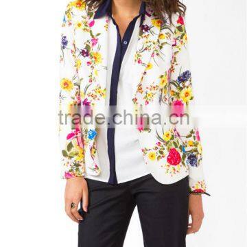 Floral Print Blazer