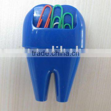 magnetic paper clip holder/teeth shape magnetic paper clip holder