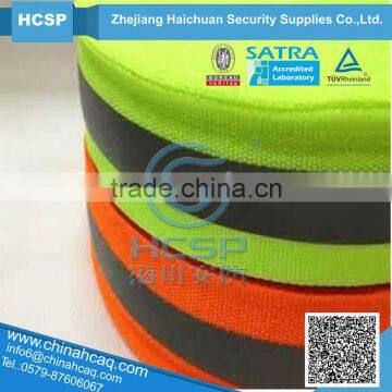 High colored reflective webbing warning reflective ribbon webbing reflective stripes webbing