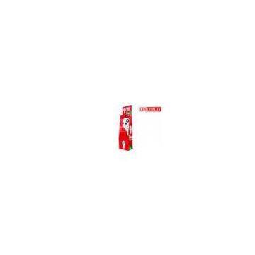 Red Drink Cardboard Display Stand Tower , Supermarket Promotional Display Stands