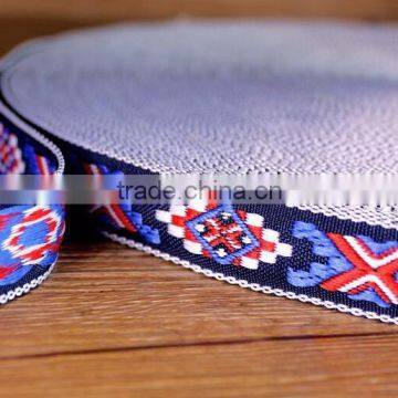 India Lace Trim Jaquard Ethnic Ribbon Geometric Embroidery Lace for Garments photo-2