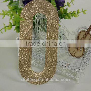 2016 Gold Glitter Paper Number "0" Decor New Year,Christmas 1000pcs MOQ photo-2