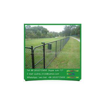 6ft heavy gauge dark green used chain link fence for sale factory