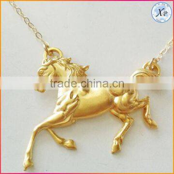 Fashion Gold Horse pendant necklace Jewelry