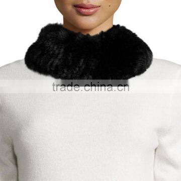 SJ678-01 China Fur Distribution Knitted Scarves Neckwear/Rabbit-Fur Funnel Scarf