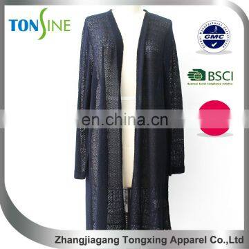 Women Cardigan With Lcae Hem Long Cardigan photo-2