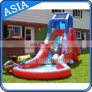 Residential Inflatable Water Slides, Inflatable Mini Water Slide Water Park