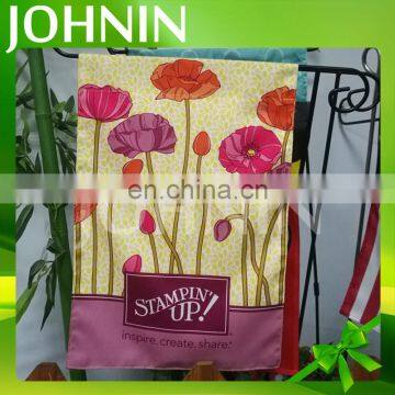 ODM Polyester Sublimated Printing Custom Design Double Layer Garden Flag Stand