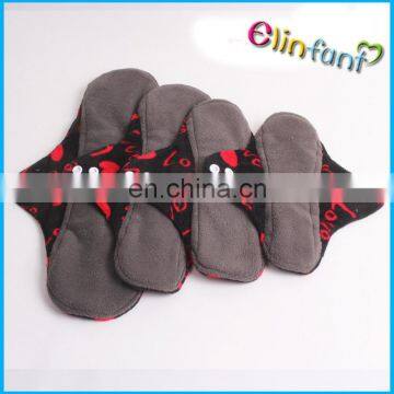 Elinfant resuable waterproof small flow sanitary napkin menstrual pads mama cloth pads healthy bamboofiber wholesale