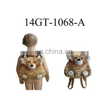 Plush Yellow Tiger backpack with stripes
