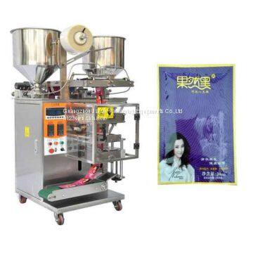 black hair shampoo sachet packing machine