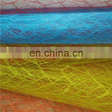 Best Selling Polyester Maple Leaf Mesh Fabric for Flower Package Flower Wrapping Tulle photo-3