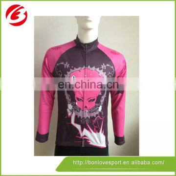 Fashionable Colorful Bike Wear Long Sleeve Cycling Jersey