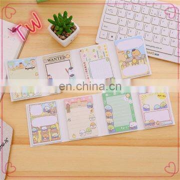 Stock Promotion List of Office Stationery Items Wholesale Kawaii Cute Cartoon Paper Sticky Note Memo Pad