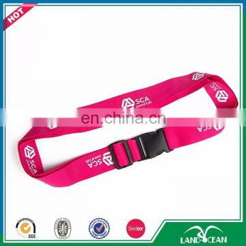 2016 cheap combination logo print pink luggage strap