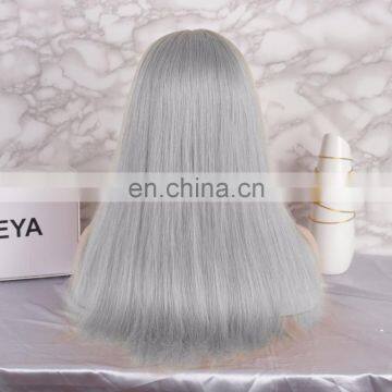 2018 New Product Remy Hair Grey Human Hair Wigs Full Lace Wig photo-4