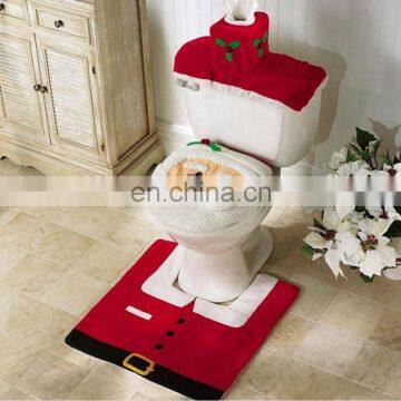 Merry Christmas Rug Bathroom Toilet Seat Cover Navidad New Year Decor Noel Santa Claus Christmas Decorations For Home