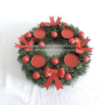 Artificial christmas candle holder
