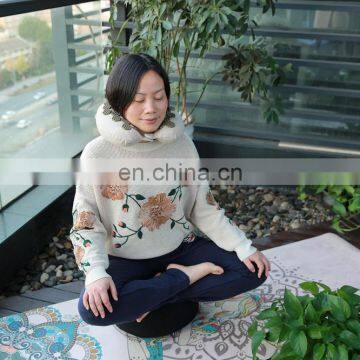 Eco Friendly Custom Print Logo 100% Natural Rubber Suede Yoga Mat photo-6