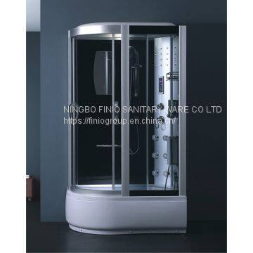 complete shower cabin/sliding door/oval shape H1452R