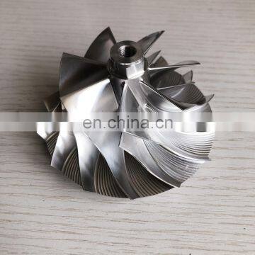 GT3788VA 725326-0002 63.40/88.25mm 7+7 Blades High Performance Turbo Billet/aluminum 2618 Compressor Wheel for Chevy 6.6L photo-2