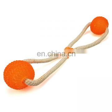 Factory supply suction cup tug interactive toy Dog ball toy dog rope toys for aggressive chewer