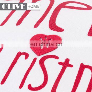 Custom Newest Design Printed Merry Christmas Theme Applique Work Cushion Cover photo-3