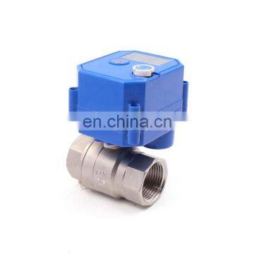 3-6V,9-24V,110V,220V  Stainless Steel 304 On Off   Motorized valve