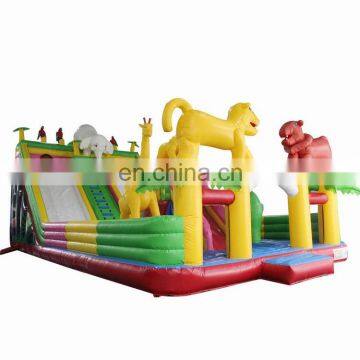 Outdoor Inflatable Kids Children Amusement Park Fun City Bouncy Jumping Castle Slide Playground On Sale