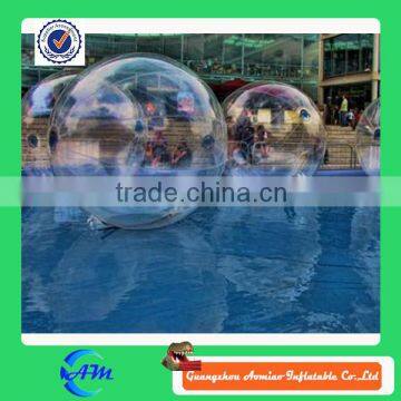 2015 cheap PVC walk on crystal water inflatable walking ball for sale