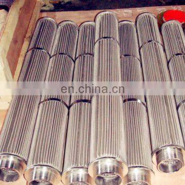 Customized Stainless Steel Wire Mesh Sintered Filter Element Standard Connector Melt Filter Element