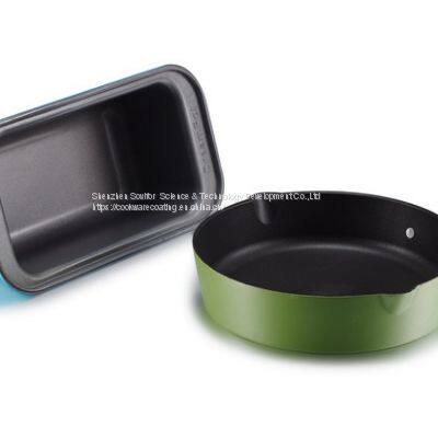 teflon coating applied to fry pan