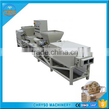 Environment friendly hot press wood pallet block making machine with low heat consumption