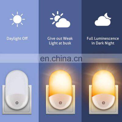2019 Amazon Hot Sale Plug in 2 Pcs for 1 Pack Motion Activated Warm White Lighting Led Night Light With Light Sensor photo-2
