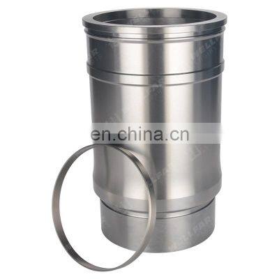 Motor Engine parts cylinder liner with scraping carbon ring for DD15 139mm