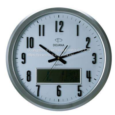 Wholesale Large Size LCD Quartz Wall Clock/LCD Clock With Daytime/Month/Year/ photo-5