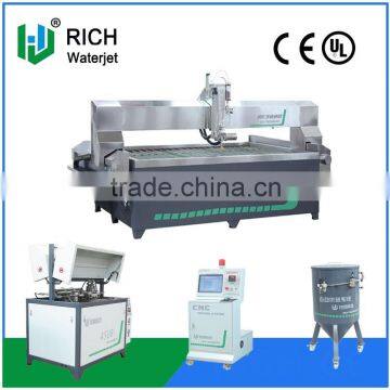 5 axis glass water jet cutting machine