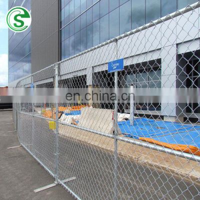 Cheap cyclone wire removable visible chain link temporary fence