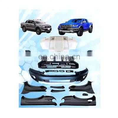 New Car Accessories Front Bumper Facelift Conversion Body Part Kit for ranger T7 T8