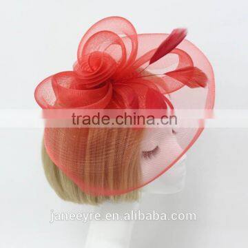 Fashionable Design Bridal Feather Fascinator Hat With Clip photo-3