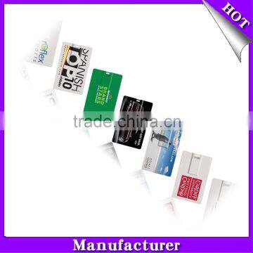 8GB USB 2.0 Credit Card USB Flash Drive With Custom Personalized Logo